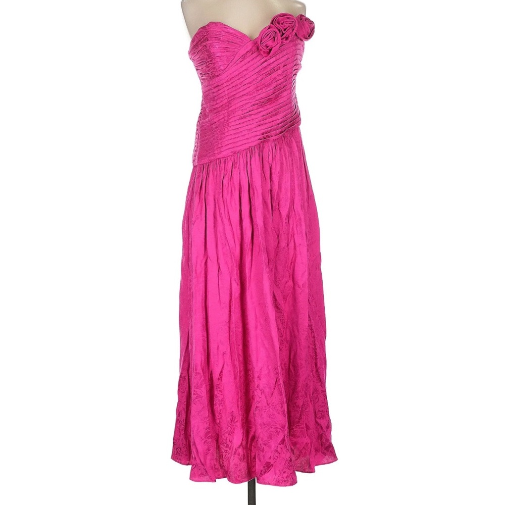 Free People Vibrant Pink Strapless Dress